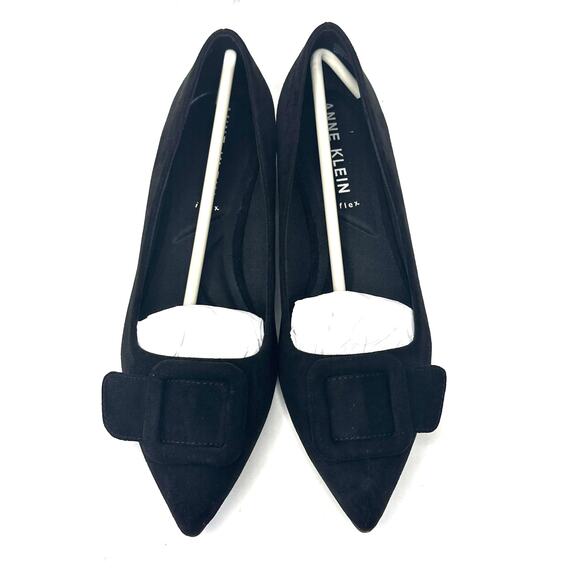 Anne Klein Kalea Ballet Flat Black Suede Size 7.5 M NWT - Picture 2 of 9